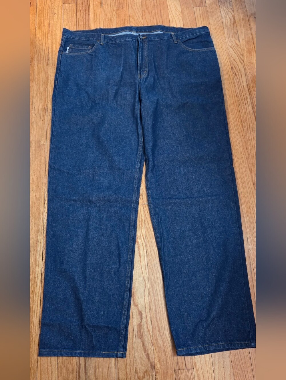 NWOT Magid Mens Work Jeans Navy Straight-Leg Lightweight 48×36
